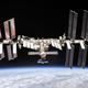 The International Space Station photographed by Expedition 56 crew members from a Soyuz spacecraft after undocking.